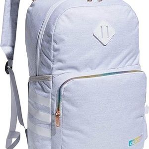 BRAND NEW adidas 3 stripes light grey backpack